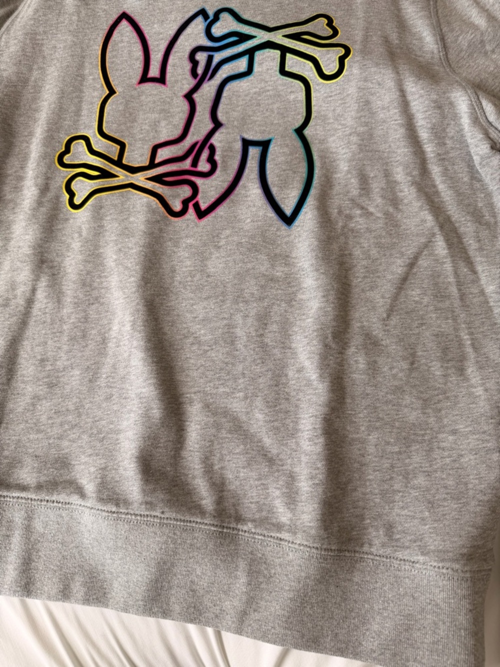 Men’s Psycho Bunny Gray Sweatshirt Large - Picture 6 of 8